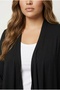 Plus size open front asymmetrical cut seasonal lightweight cardigan 134145 - 4
