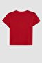 Girls Slim Fit Rib Printed Short Sleeve T-Shirt Z7793A623Sm - 7