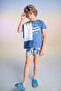 Boy's Shark Patterned Swim Shorts Z6194A623Hs - 2