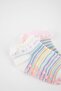 Non-Slip Underlay 2-Pack of Cotton Booties Socks for Baby Girl A1482A5Ns - 2