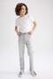 Slim Fit Straight Leg Jean Trousers for Boys Z1694A623Sp - 3