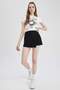 Coool Smileyworld Fitted Corded Fabric Ribbed Knit Short Sleeve T-Shirt A5612Ax23Sm - 5