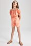 Paperbag Linen Shorts Girls Z7777A623Hs - 5