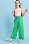 Wide Leg Crinkle Fabric Pants Girls Z6112A623Sm - 2