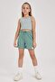 Crew Neck Athlete Girls' Top Z7814A623Hs - 2