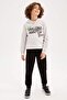 Boy's Hooded Printed Sweatshirt Z4593A623Sp - 5
