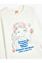 Cotton Long Sleeve T-Shirt - Crew Neck and Print Detail - 3