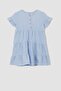 Baby Girl Gingham Short Sleeve Flounced Dress X2353A623Sm - 7