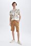 Regular Fit Waist Lace Bermuda Shorts R2057Az22Sm - 2