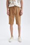 Regular Fit Waist Lace Bermuda Shorts R2057Az22Sm - 4