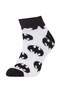 Boy's Batman Cotton 3-Piece Booties Socks V6649a6ns - 3