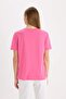 Regular Fit Crew Neck Short Sleeve 100% Cotton T-Shirt W9584Az22Sm - 6