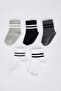 Baby Boy Anti-Slip Sole 5-Piece Cotton Long Socks X6273A2Ns