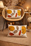 Modern Surreal Flowers Pattern Leaf Pattern 2-Piece Rectangular Throw Pillow Cover - 2