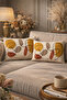 Modern Surreal Flowers Pattern Leaf Pattern 2-Piece Rectangular Throw Pillow Cover - 6