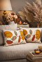 Modern Surreal Flowers Pattern Leaf Pattern 2-Piece Rectangular Throw Pillow Cover - 5