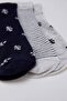 Women's Patterned 3-Piece Booties Socks R8371Azns - 5