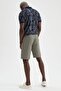 Slim Fit Polo Neck Patterned Cotton Combed Cotton T-Shirt N6729Az21Sm - 4