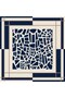 Choose Your Style Navy Blue Mosaic Chain Scarf / Bandana / Accessory 48X48 cm - 2