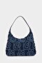 Women's Zippered Jean Crossbody Bag G7673Axns - 6