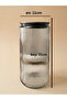 Set of 6 Metal Vacuum Lid Glass Storage Containers 2000 ml - 2