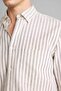 Regular Fit Polo Collar Linen Blend Long Sleeve Shirt F9322Ax26Sp - 6