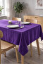 Barcelona Velvet Textured Tablecloth Purple