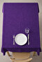 Barcelona Velvet Textured Tablecloth Purple - 5