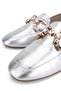 Women's Genuine Leather Gray Loafers - 3