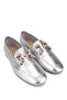 Women's Genuine Leather Gray Loafers - 2