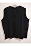 Super Quality, Large Size, 30% Off, Wool Pieces, V-Neck, Buttoned, Modern Mother Vest - 2