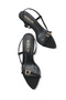 Estella Vellini Black Nubuck Women's Buckle Stylish Comfortable Thin Heeled Sandals - 3