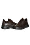 Brown Leather Men's Casual Shoes - 3