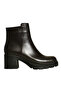 Brown Leather Women's Heeled Boots