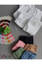 Girl - Waiter Cotton Fabric Colorful Slip Panties 10 Pack - 5 Pieces White, 5 Pieces Colorful - X19 - 5