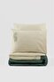 Embroidered Cotton Satin Double Duvet Cover Set Andy Green - 4
