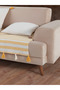 Liva Yellow Sofa Cover with Pompoms 115 X 200 cm Sofa Divan Sofa Bed Armchair Cover Shawl with Tassels - 5