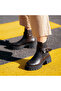 Brown Leather Women's Buckle Boots