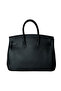 حقيبة يد نسائية - جلد أسود - 5