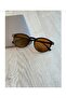 Unisex Women's Men's Uv400 Protected Oval Round Sunglasses with Frame, Case and Cleaning Cloth as a Gift - 2