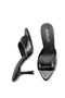 Halivalia Black Patent Leather Women's Stylish New Season Pointed Toe Staple Detailed Comfortable Thin Heeled Slippers - 4