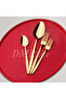 طقم ملاعق شوكة ذهبية من IRON-DOWER DMR Life Ruby - 24 قطعة 18/10