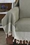 Khaki Covering Organic Buldan Cloth Oversized Bergama 180 X 300 cm Sofa Sofa Bed Cover