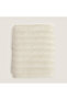 Waved 100% Cotton Bath Towel 70X140 cm Ecru