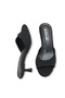 Calivette Black Nubuck Women's Stylish New Season Flat Comfortable Pointed Toe Thin Short Kitten Heeled Slippers - 4