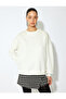 Pearl Processing Detailed Comfortable Fit Three Thread Long Sleeve Crew Neck Sweatshirt - 3