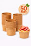 50-Piece Kraft Muffin Cupcake Mold Cake Capsule Natural Cake Mold, Safari Concept, Airfryer Compatible
