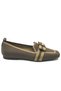 Feles Kurdela Buckle Detail Blunt Toe Women's Ballet Flats Shoes Brown - 2