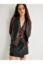 Buttoned V-Neck Faux Leather Vest