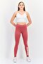 Women Sportswear Fit Pull On Training Leggings, Old Rose - 3